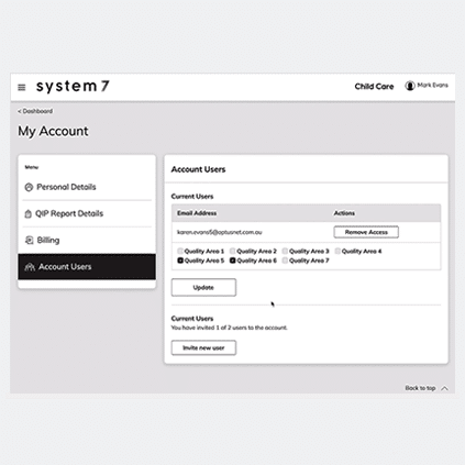 System7 Laravel custom web application