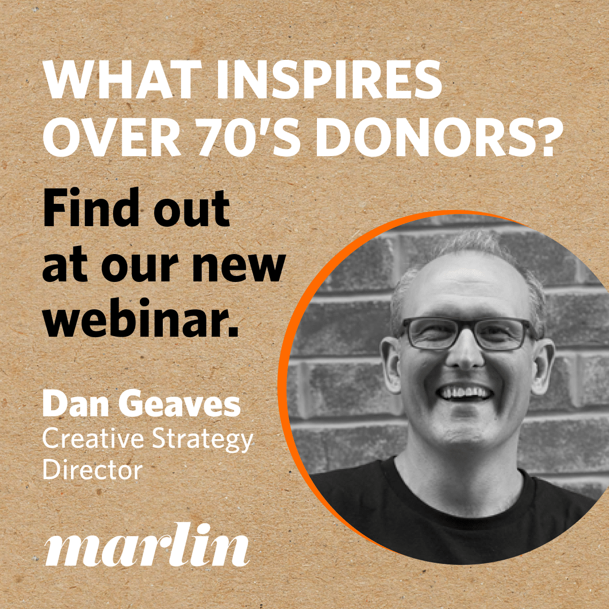 What inspires over 70’s donors? Find out at our new webinar.