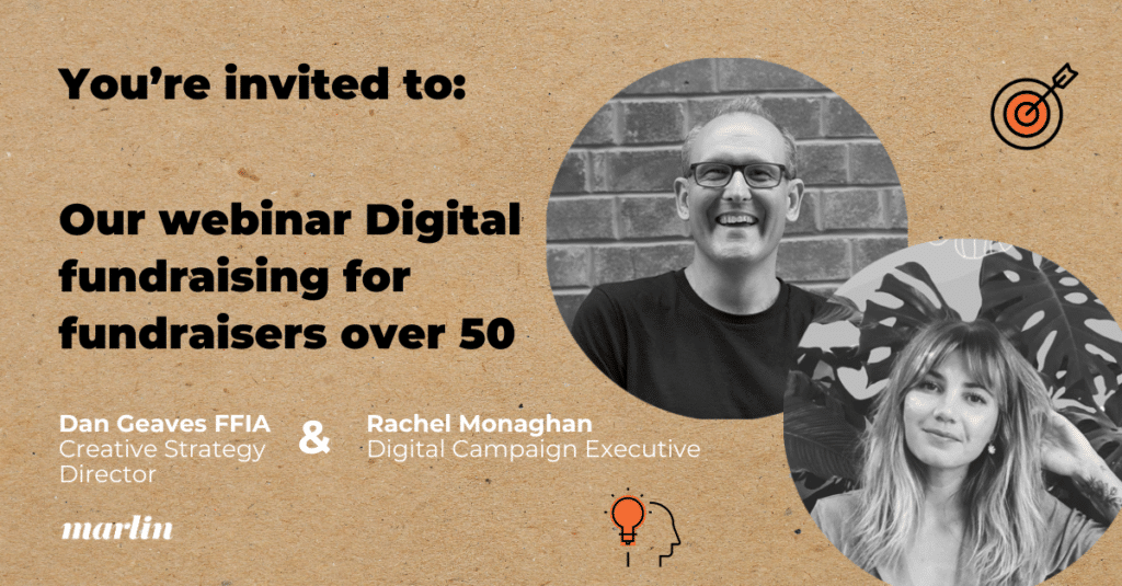 Digital fundraising webinar for fundraisers over 50