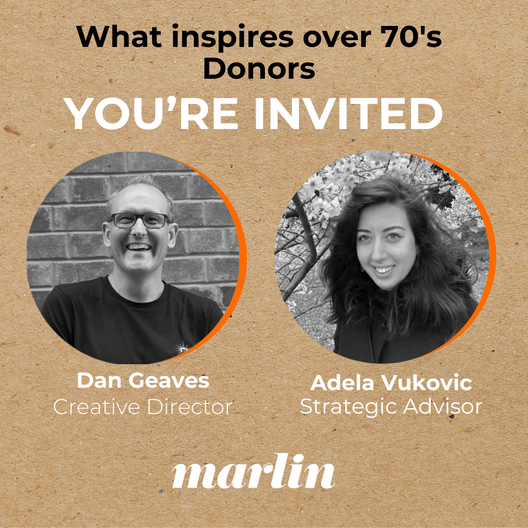 What inspires over 70's Donors masterclass dan and adela