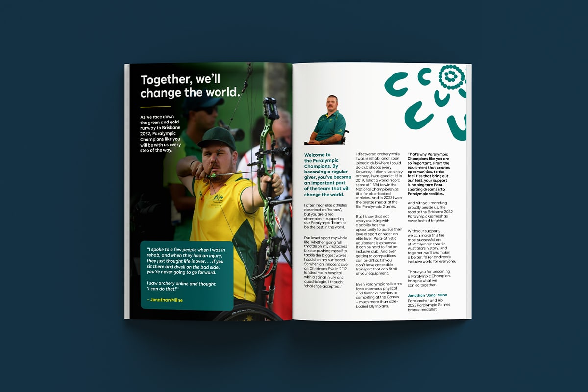 Paralympics Australia Regular Giving Refresh & Product Book