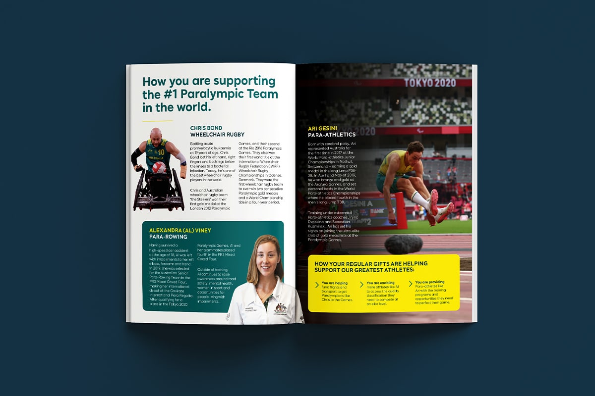 Paralympics Australia Regular Giving Refresh & Product Book