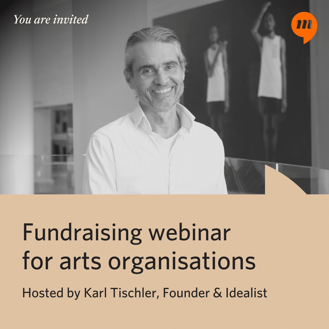 Fundraising webinar for Art Organisations
