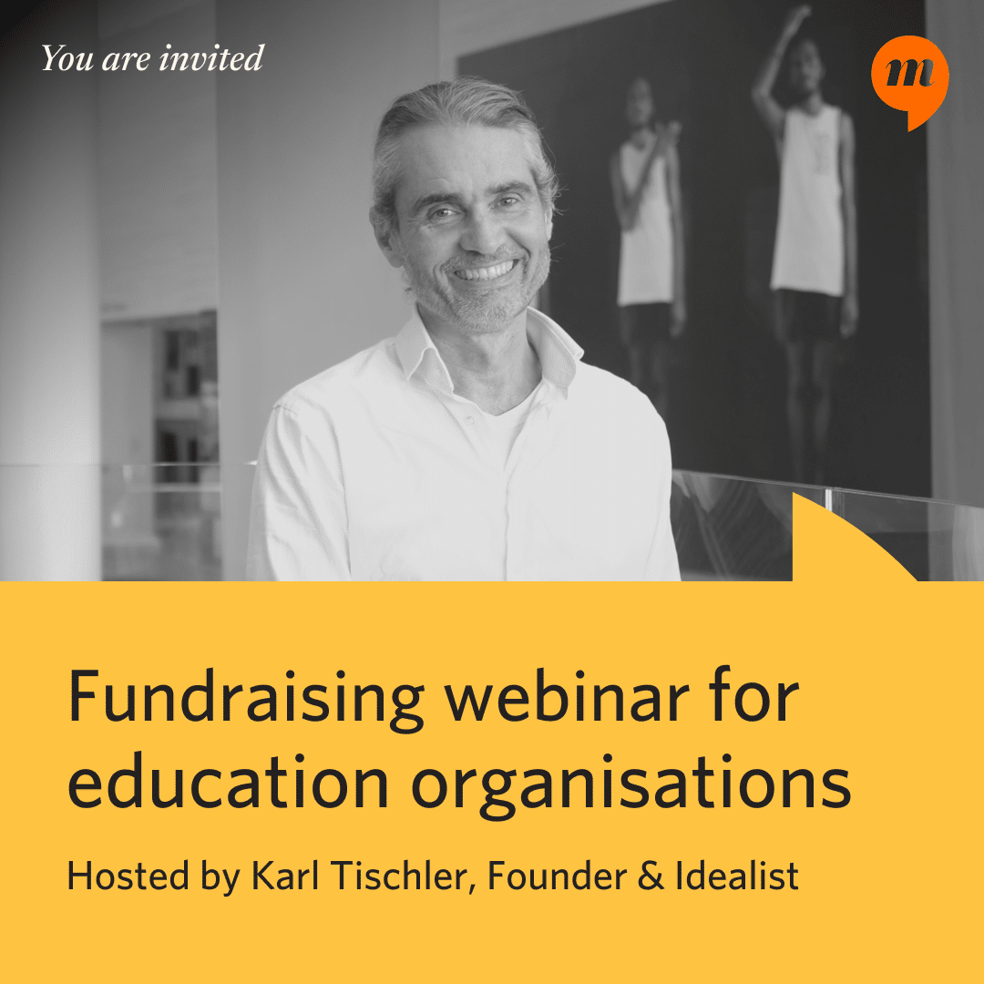Fundraising webinar for education organisations
